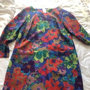 Print j crew dress